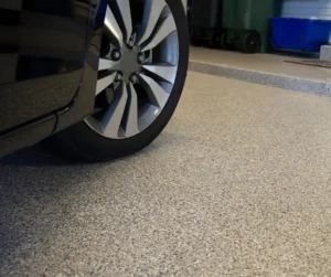 Durable epoxy garage floor installed by residential painting contractors