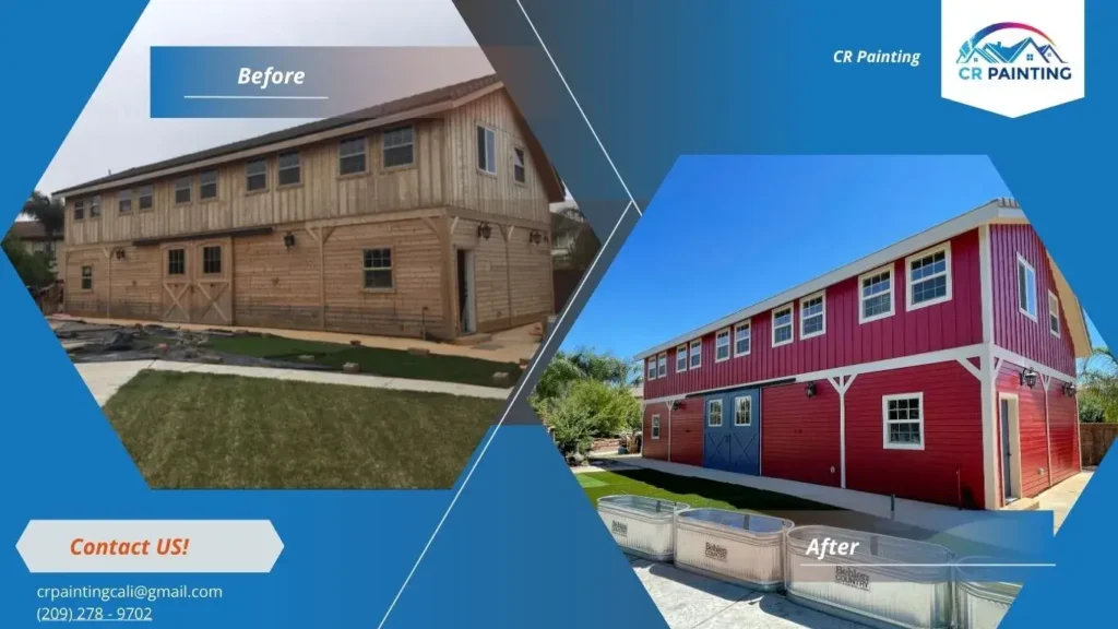 exterior house painting before and after by CR Painting